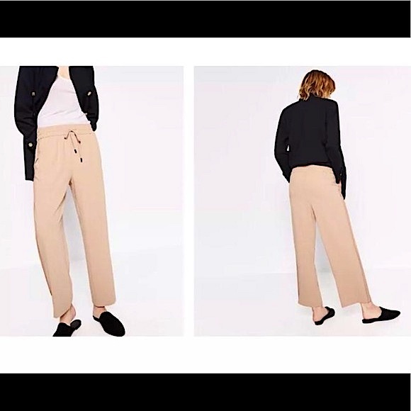 Zara Nude Pink w Stretch Waist and Pockets Pants - Picture 2 of 10